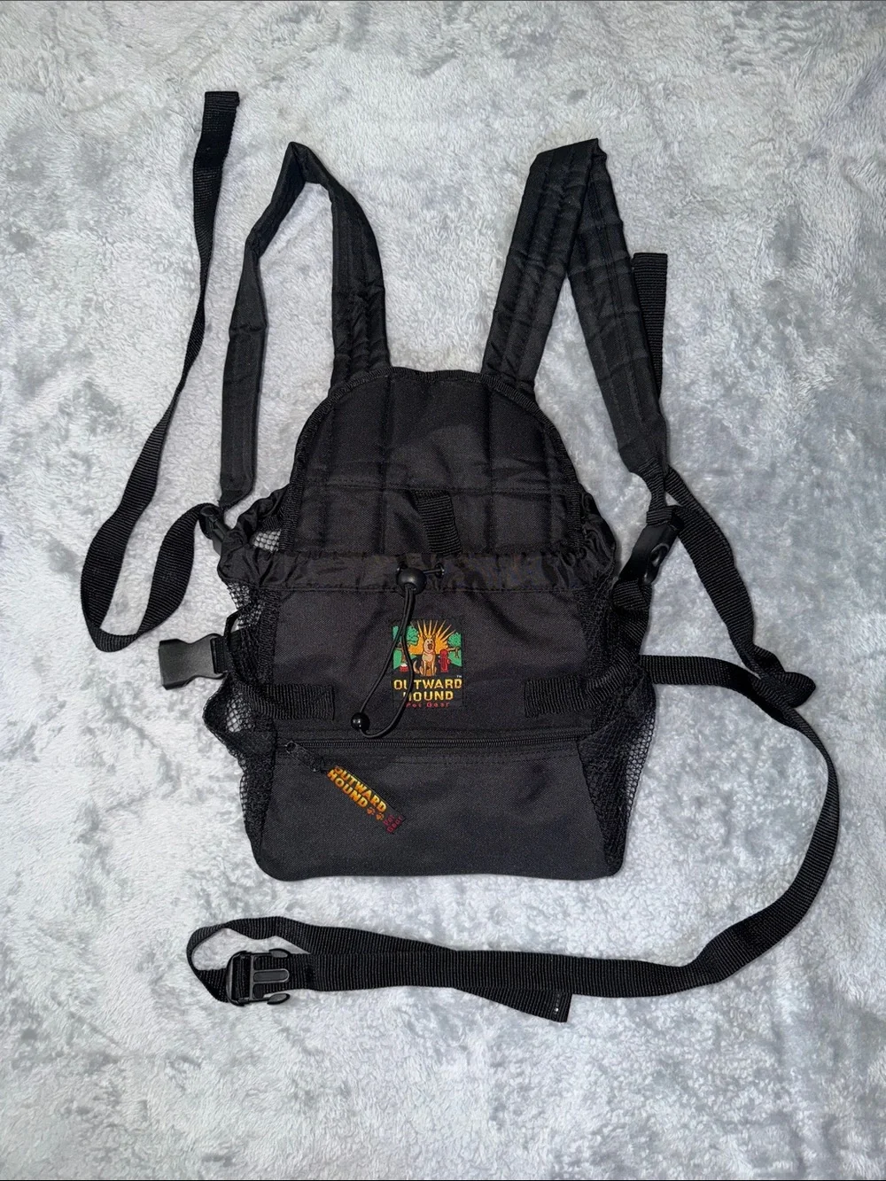 Outward Hound Pet Gear Black Small Dog Backpack Carrier